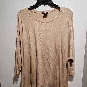 Beige sparkle shirt